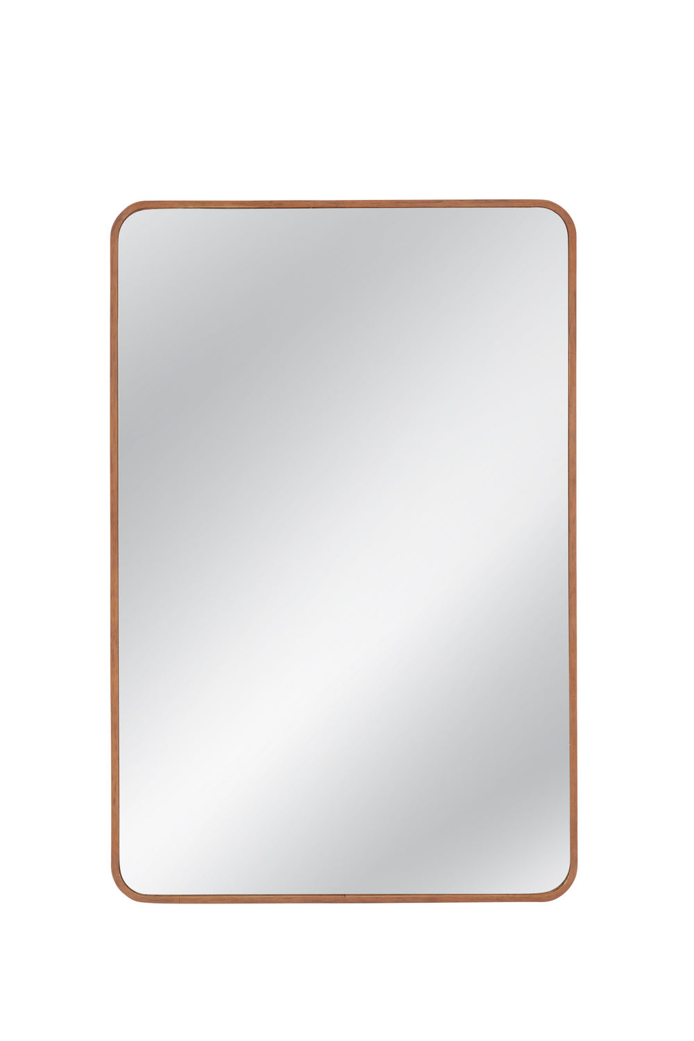 Basset Mirror Heather Rectangular Wall Mirror - Timeless Pine Frame With Smooth Edges For Elegant Home Decor Brown Wood,Mirror Glass M5045