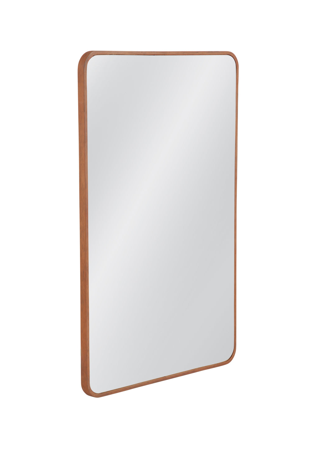 Basset Mirror Heather Rectangular Wall Mirror - Timeless Pine Frame With Smooth Edges For Elegant Home Decor Brown Wood,Mirror Glass M5045