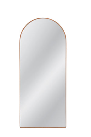 Basset Mirror Holly Floor Mirror - Timeless Arched Design In Durable Pine Wood For Modern Boho Home Décor Elegance Brown Wood,Mirror Glass M5046