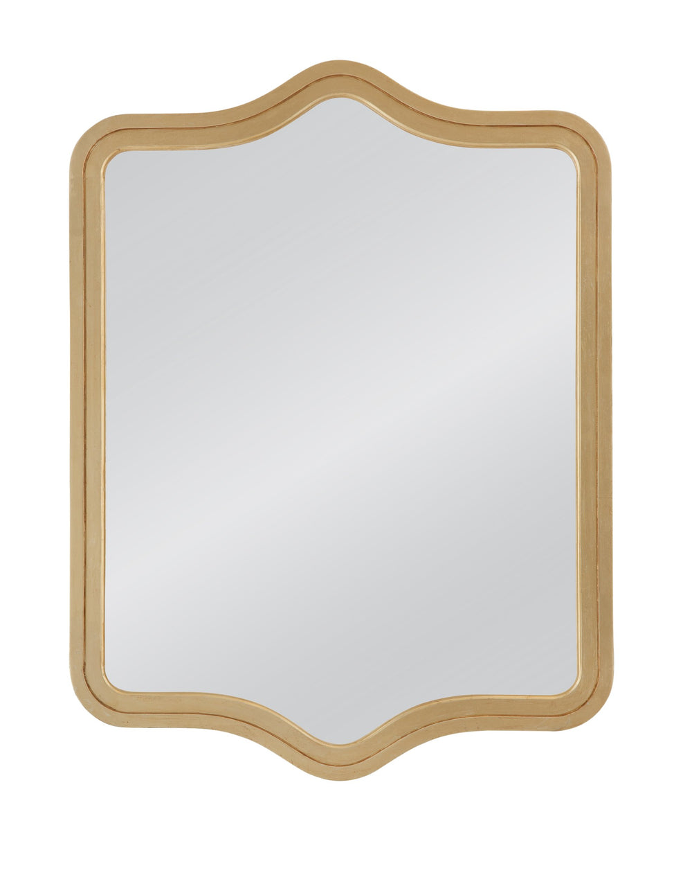 Basset Mirror Mahalia Wall Mirror – Luxurious Gold Leaf Finish & Sleek Rectangular Design For Timeless Elegance Gold Wood,Mirror Glass M5062