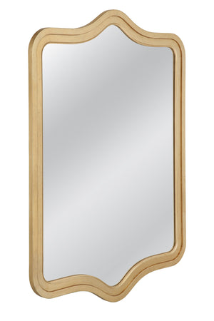 Basset Mirror Mahalia Wall Mirror – Luxurious Gold Leaf Finish & Sleek Rectangular Design For Timeless Elegance Gold Wood,Mirror Glass M5062