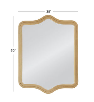 Basset Mirror Mahalia Wall Mirror – Luxurious Gold Leaf Finish & Sleek Rectangular Design For Timeless Elegance Gold Wood,Mirror Glass M5062