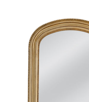 Basset Mirror Baez Floor Mirror - Luxurious Gold Gilt Finish With Arched Top, Elegant Design For Glamorous Interiors Gold Wood,Mirror Glass M5073