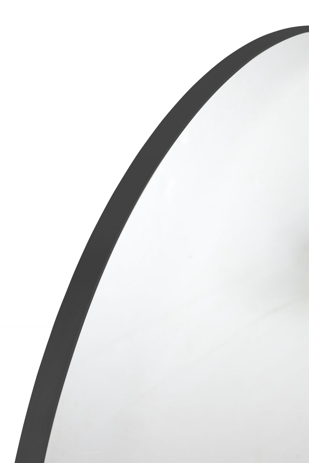 Basset Mirror Eltham Wall Mirror - Modern Round Design With Sleek Metal Frame For Contemporary Home Decor Elegance Black Metal,Mirror Glass M5113