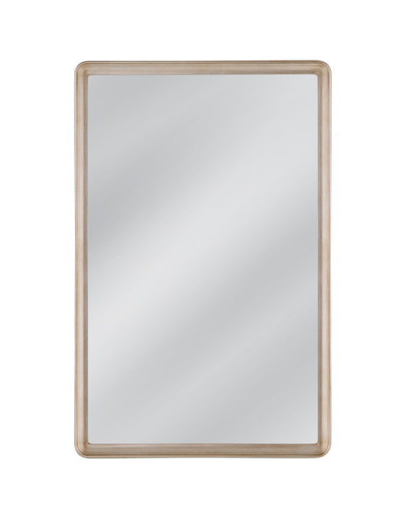Basset Mirror Lancelle Wall Mirror - Antique Silver Elegance With Timeless Design For Luxurious Home Decor Silver Resin,Mirror Glass M5126