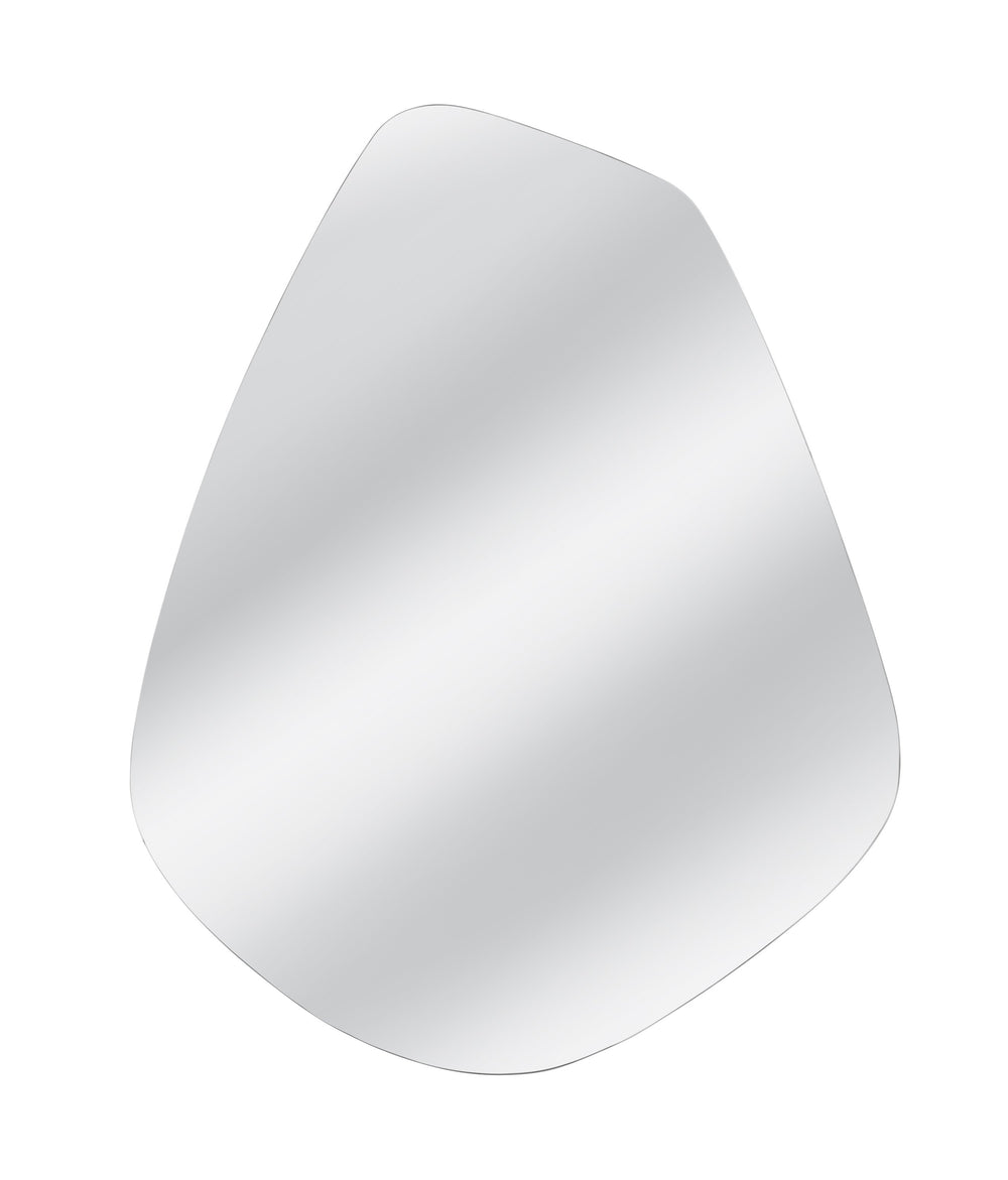 Basset Mirror Carlton Wall Mirror - Asymmetrical Modern Design With Silver Frame For A Luxe Touch In Any Space Silver Mirror M5127