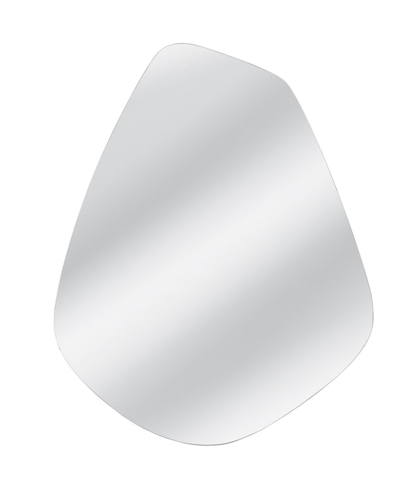 Basset Mirror Carlton Wall Mirror - Asymmetrical Modern Design With Silver Frame For A Luxe Touch In Any Space Silver Mirror M5127