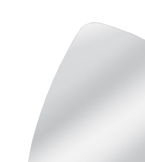 Basset Mirror Carlton Wall Mirror - Asymmetrical Modern Design With Silver Frame For A Luxe Touch In Any Space Silver Mirror M5127