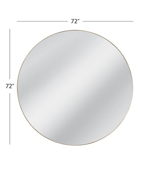 Basset Mirror Tucker Wall Mirror - Antique Gold Round Frame For Timeless Elegance In Any Home Décor Style Gold Metal,Mdf,Mirror M5129