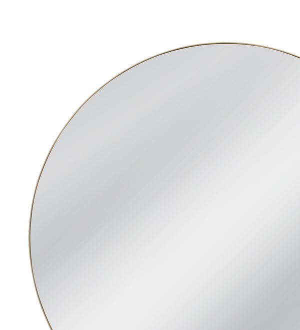 Basset Mirror Tucker Wall Mirror - Antique Gold Round Frame For Timeless Elegance In Any Home Décor Style Gold Metal,Mdf,Mirror M5129