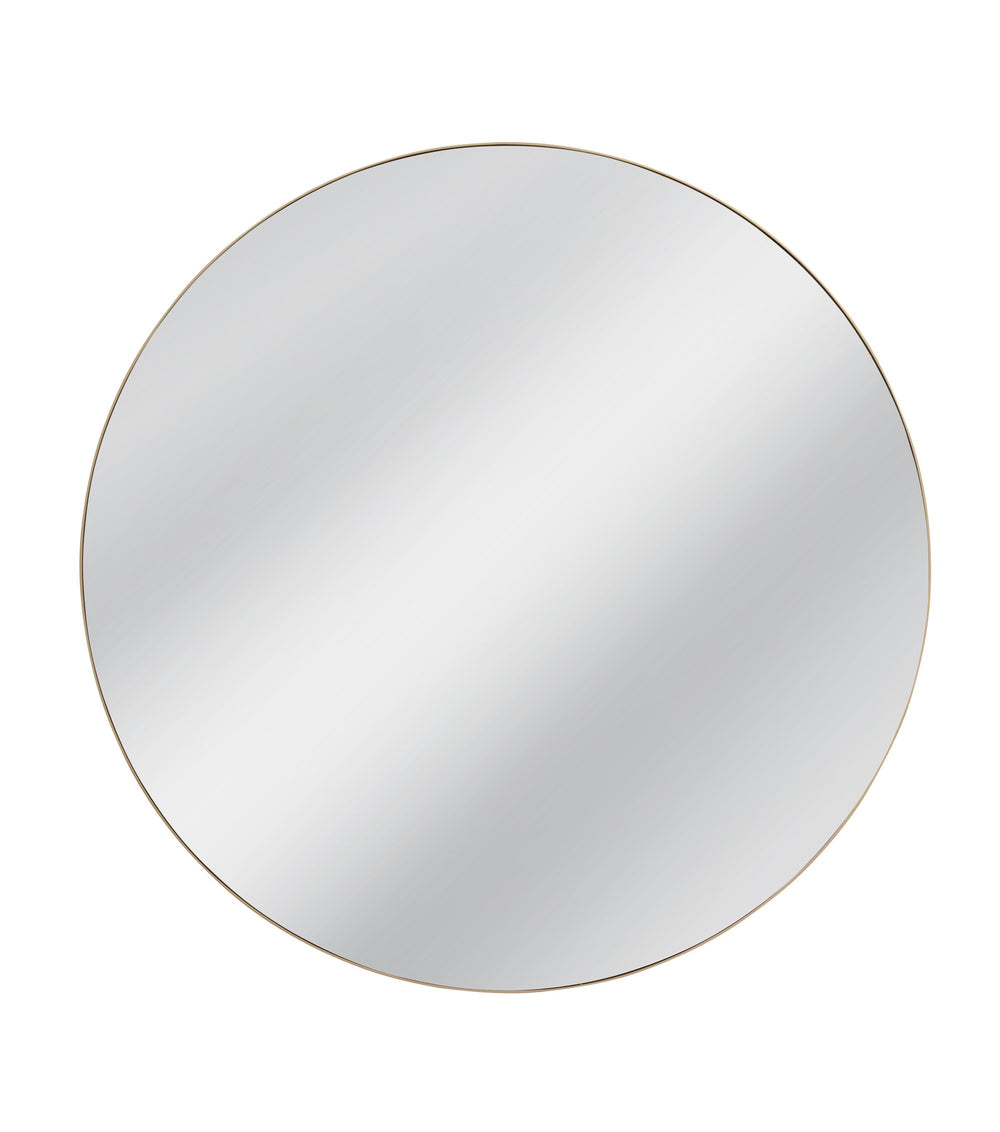 Basset Mirror Tucker Wall Mirror - Antique Gold Round Frame For Timeless Elegance In Any Home Décor Style Gold Metal,Mdf,Mirror M5129
