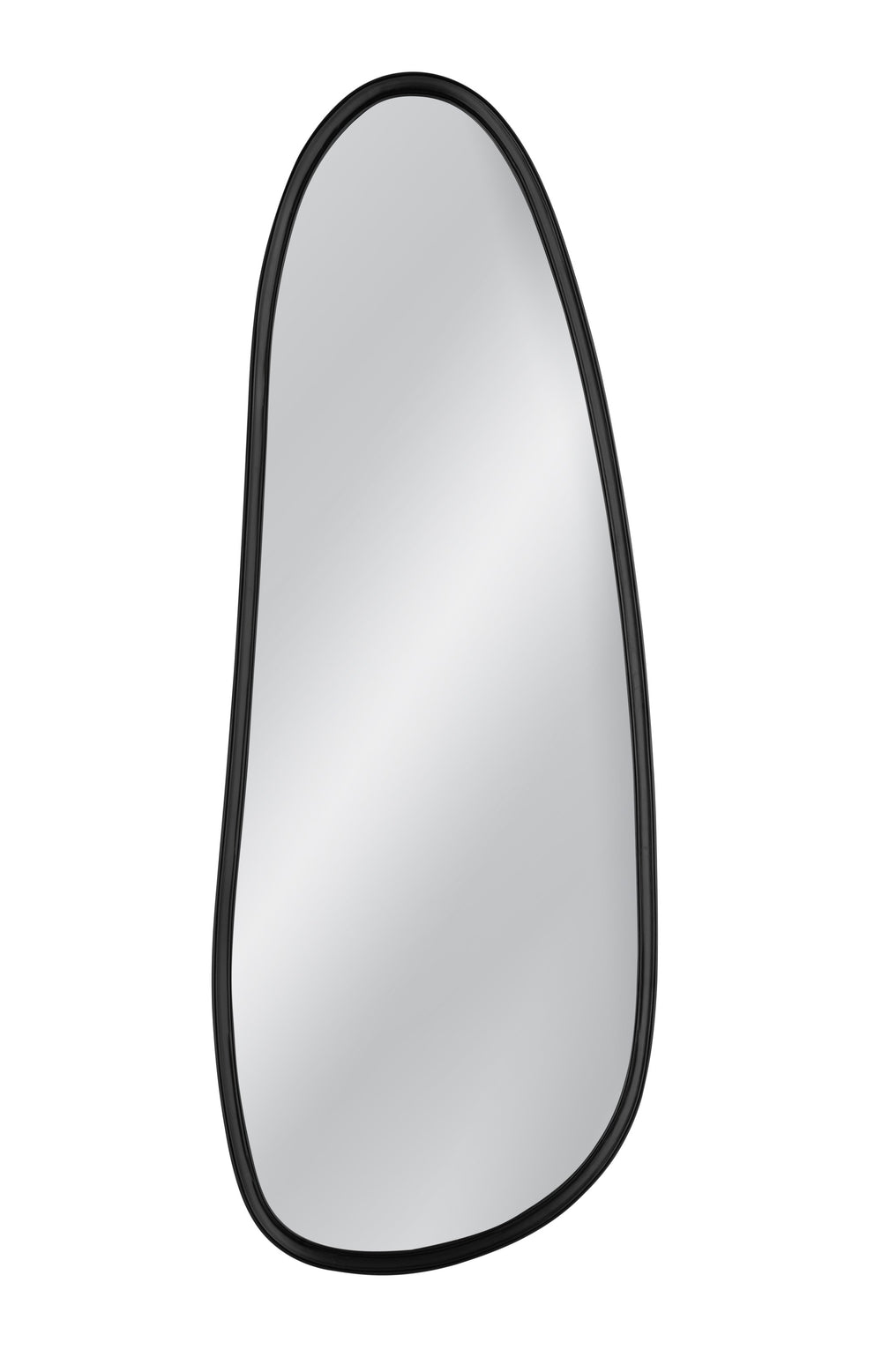 Basset Mirror Mia Wall Mirror - Contemporary Geometric Design With Matte Black Finish For Modern Home Decor Black Rubber Wood,Mdf,Mirror Glass M5134