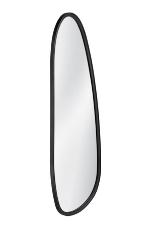 Basset Mirror Mia Wall Mirror - Contemporary Geometric Design With Matte Black Finish For Modern Home Decor Black Rubber Wood,Mdf,Mirror Glass M5134