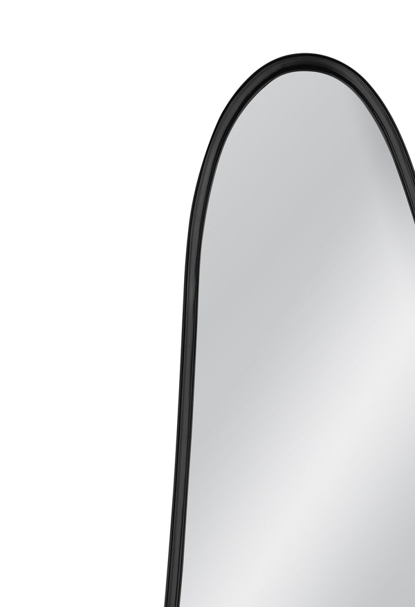 Basset Mirror Mia Wall Mirror - Contemporary Geometric Design With Matte Black Finish For Modern Home Decor Black Rubber Wood,Mdf,Mirror Glass M5134