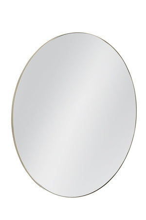 Basset Mirror Bellona Wall Mirror - Contemporary Chrome Frame Design Enhances Any Room With Elegant Sophistication Silver Metal,Mdf,Mirror M5143