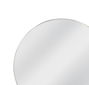 Basset Mirror Bellona Wall Mirror - Contemporary Chrome Frame Design Enhances Any Room With Elegant Sophistication Silver Metal,Mdf,Mirror M5143