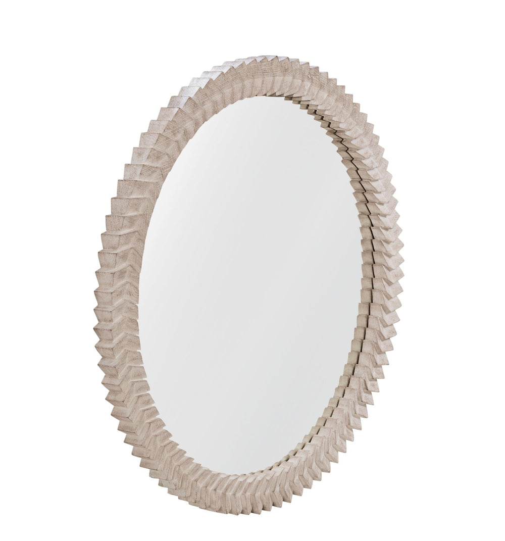 Basset Mirror Claire Wall Mirror - Timeless Elegance With Intricate Carved Frame For Modern And Traditional Décor Natural Mango Wood,Mdf,Glass M5146