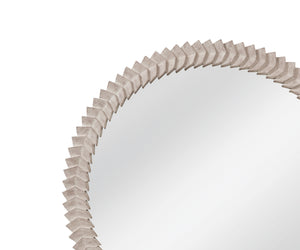Basset Mirror Claire Wall Mirror - Timeless Elegance With Intricate Carved Frame For Modern And Traditional Décor Natural Mango Wood,Mdf,Glass M5146