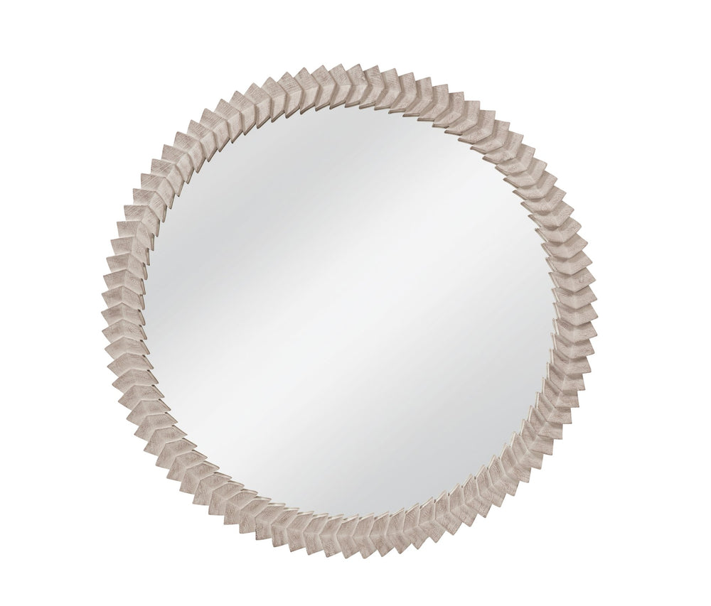 Basset Mirror Claire Wall Mirror - Timeless Elegance With Intricate Carved Frame For Modern And Traditional Décor Natural Mango Wood,Mdf,Glass M5146