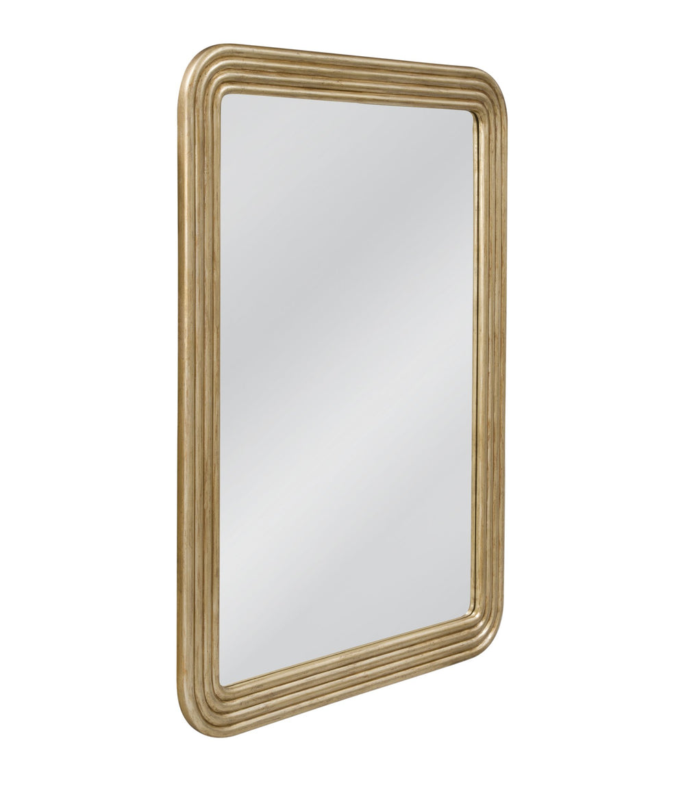 Basset Mirror Yevette Wall Mirror - Luxurious Gold Leaf Finish With Intricate Carved Detailing For Elegant Decor Gold Mdf,Mirror Glass M5147