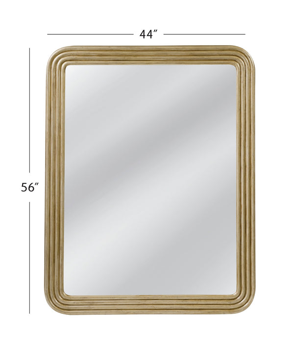 Basset Mirror Yevette Wall Mirror - Luxurious Gold Leaf Finish With Intricate Carved Detailing For Elegant Decor Gold Mdf,Mirror Glass M5147