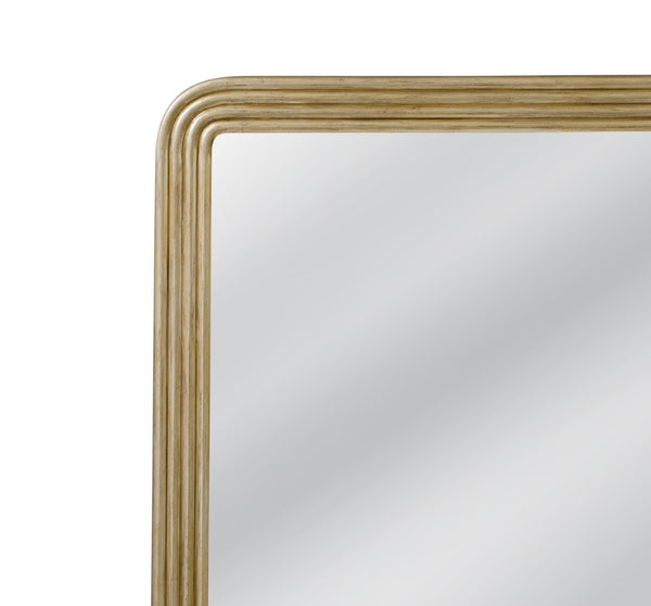 Basset Mirror Yevette Wall Mirror - Luxurious Gold Leaf Finish With Intricate Carved Detailing For Elegant Decor Gold Mdf,Mirror Glass M5147