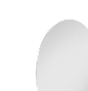 Basset Mirror Venango Wall Mirror - Elegant Oval Design With Sleek Chrome Frame For Timeless Home Décor Style Silver Metal,Mdf,Mirror M5173