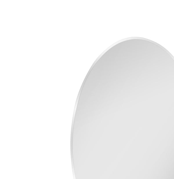 Basset Mirror Venango Wall Mirror - Elegant Oval Design With Sleek Chrome Frame For Timeless Home Décor Style Silver Metal,Mdf,Mirror M5173