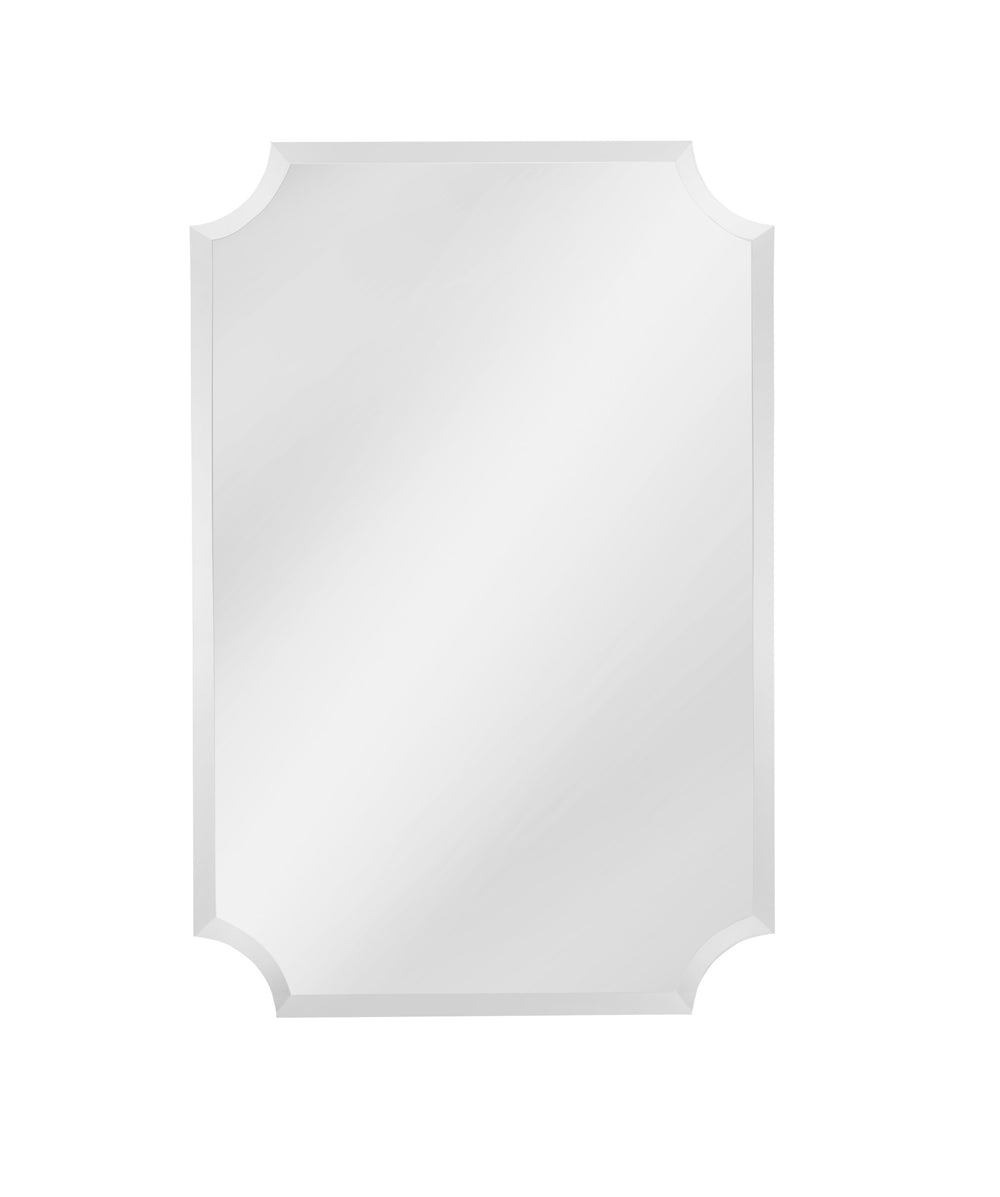 Basset Mirror Fayette Wall Mirror – Timeless Elegance With Clipped Corners For A Stylish Home Décor Enhancement Clear Mirror M5175b