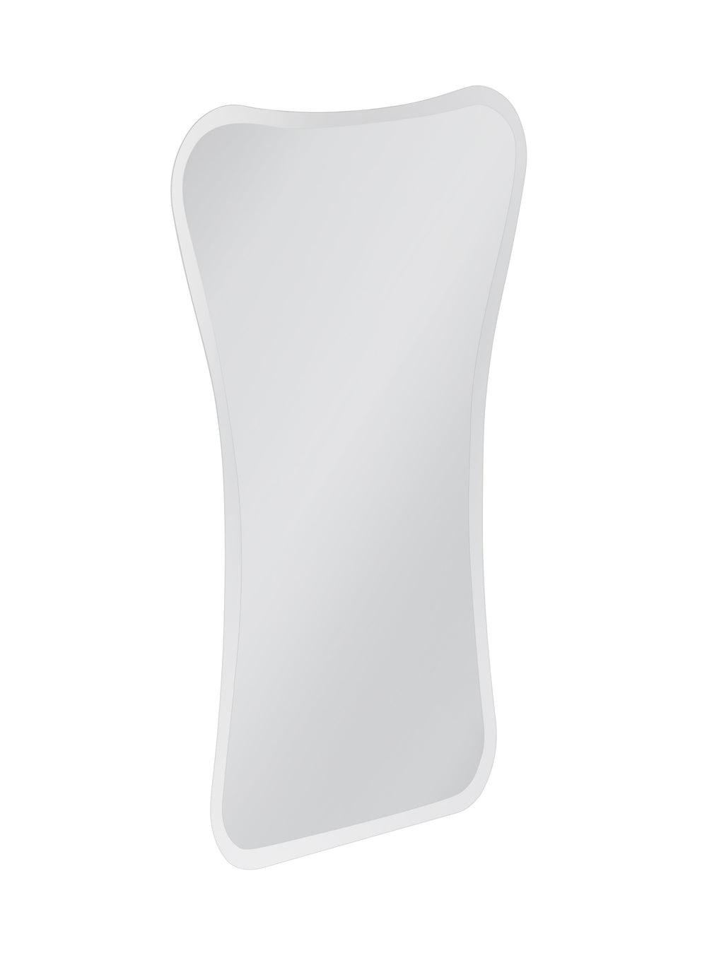 Basset Mirror Sullivan Wall Mirror - Contemporary Hourglass Design With Rounded Corners For Timeless Elegance Clear Mirror M5176b