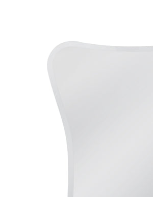 Basset Mirror Sullivan Wall Mirror - Contemporary Hourglass Design With Rounded Corners For Timeless Elegance Clear Mirror M5176b