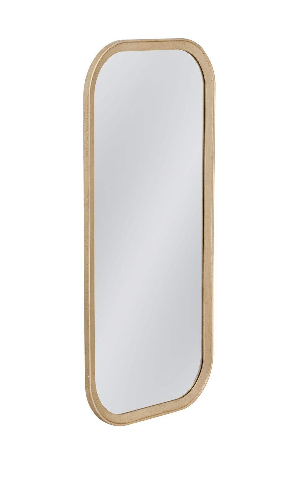 Basset Mirror Gatlin Wall Mirror - Elegant Rounded Design With Soft Gold Finish For Timeless Home Décor Style Gold Wood,Mdf,Glass M5202