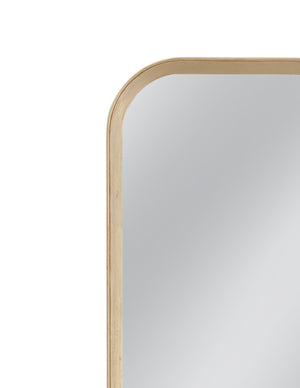 Basset Mirror Gatlin Wall Mirror - Elegant Rounded Design With Soft Gold Finish For Timeless Home Décor Style Gold Wood,Mdf,Glass M5202