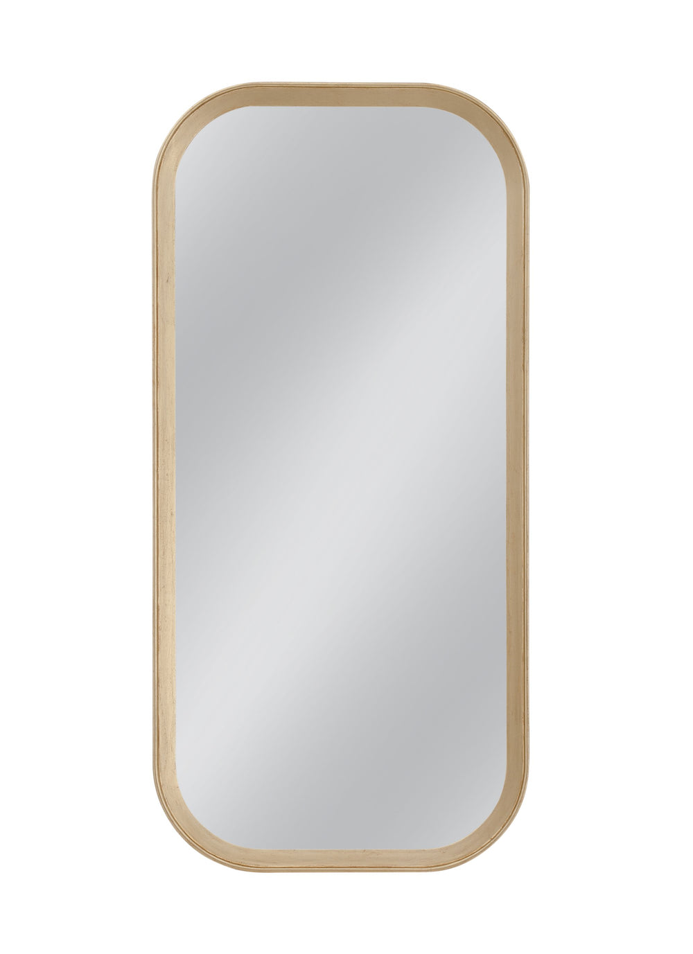 Basset Mirror Gatlin Wall Mirror - Elegant Rounded Design With Soft Gold Finish For Timeless Home Décor Style Gold Wood,Mdf,Glass M5202