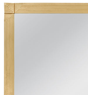 Basset Mirror Mellstock Floor Mirror - Elegant Gold Art Deco Frame, Modern Design For Stylish Home Decor & Functionality Gold Brass Cladding,Mdf,Mirror M5212