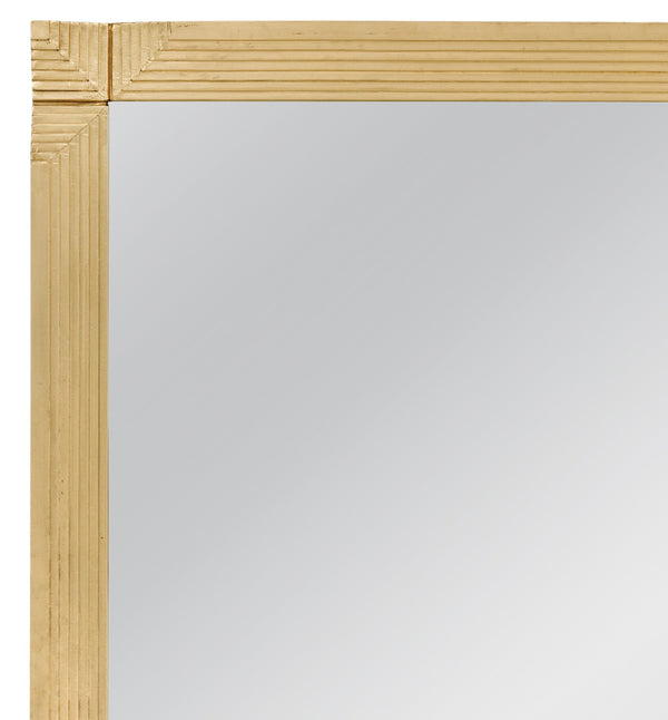 Basset Mirror Mellstock Floor Mirror - Elegant Gold Art Deco Frame, Modern Design For Stylish Home Decor & Functionality Gold Brass Cladding,Mdf,Mirror M5212
