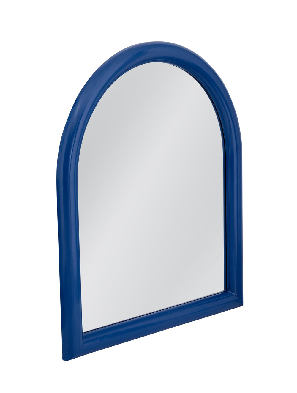 Basset Mirror Blue Vega Wall Mirror - Contemporary Arched Design With Matte Finish For Modern Home Decor Style Blue Resin,Mirror,Mdf M5223