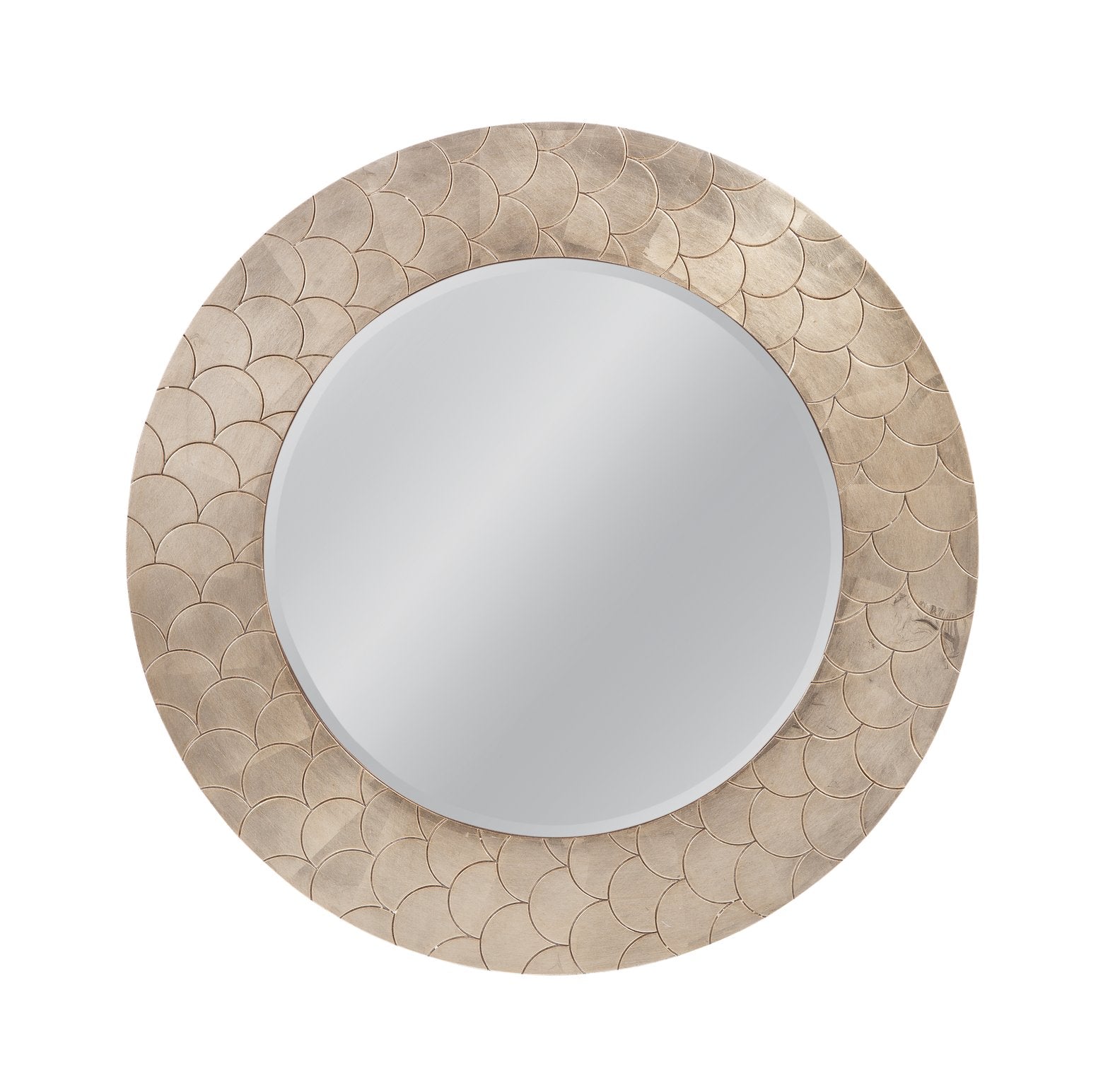 Tetra Wall Mirror - Elegant Coastal Design with Unique Scale-Printed F