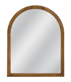 Basset Mirror Bertrand Wall Mirror - Modern Coastal Elegance With Boho Charm & Natural Wood Frame For Any Space Natural Wood,Mirror Glass M5269