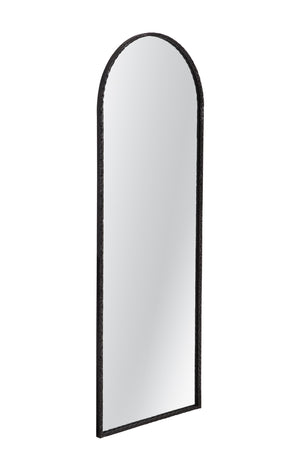 Basset Mirror Brightgate Wall Mirror - Sleek Arched Design In Hammered Gunmetal For Modern Interiors & Stylish Accents Gray Metal,Mirror Glass M5281