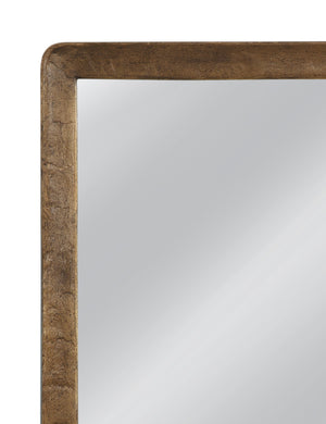 Basset Mirror Hallie Wall Mirror - Modern Bronze Framed Rectangle, Elegant Accent For Contemporary Interiors Brown Cast Aluminium,Mirror Glass M5300