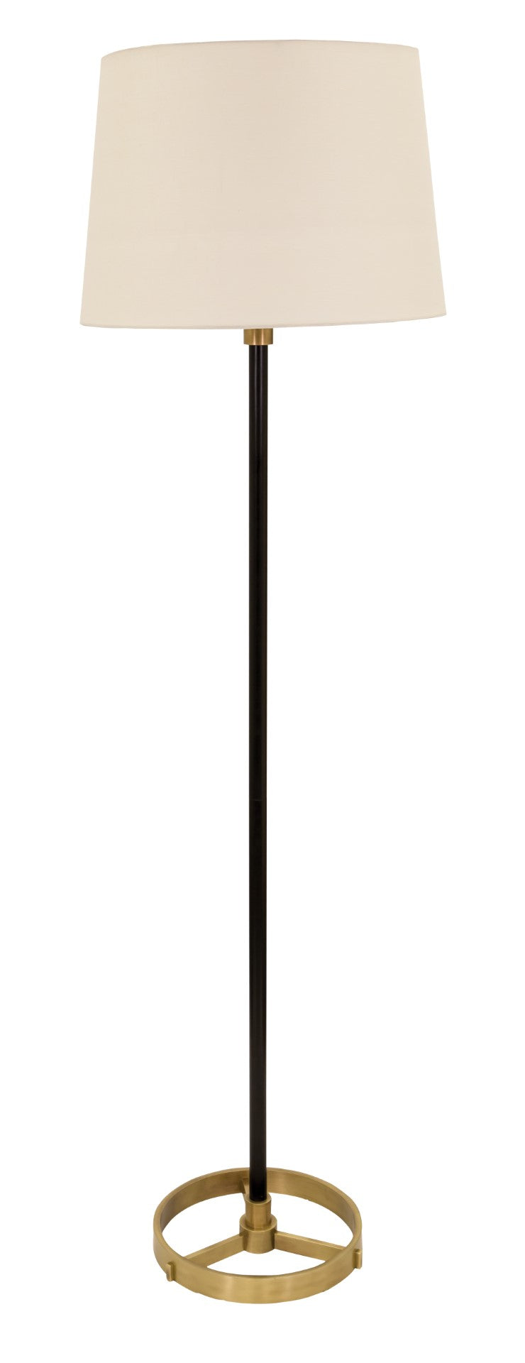 House Of Troy 62" Morgan Floor Lamps In Elegant Black Finish With Antique Brass Accents For Modern Decor Style Black,Antique Brass Metal M600-blkab