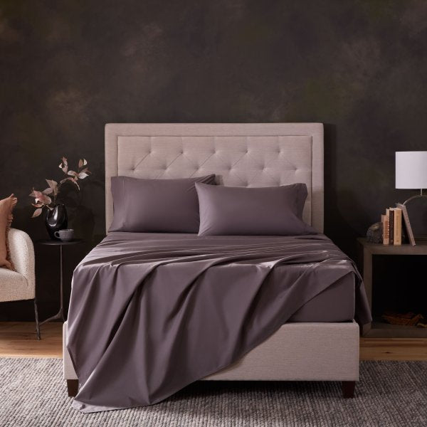 Malouf Classic Cotton Sets - Luxuriously Soft, Breathable Bedding For Year-round Comfort And Style Charcoal Charcoal Ma02qqchcc