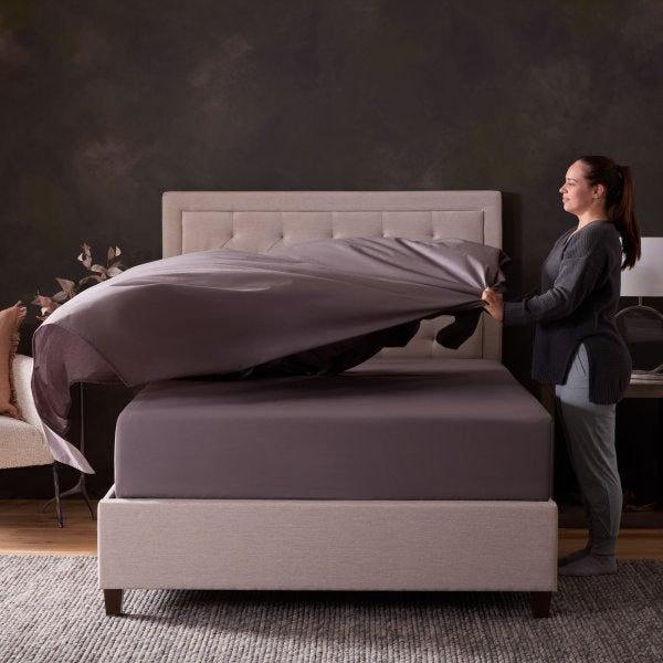 Malouf Classic Cotton Sets - Luxuriously Soft, Breathable Bedding For Year-round Comfort And Style Charcoal Charcoal Ma02qqchcc