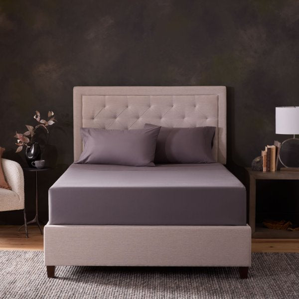 Malouf Classic Cotton Sets - Luxuriously Soft, Breathable Bedding For Year-round Comfort And Style Charcoal Charcoal Ma02qqchcc