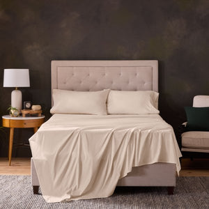 Malouf Classic Cotton Sets - Luxuriously Soft, Breathable Bedding For Year-round Comfort And Style Cream Cream Ma02qqcrcs