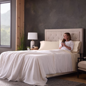 Malouf Classic Cotton Sets - Luxuriously Soft, Breathable Bedding For Year-round Comfort And Style Cream Cream Ma02qqcrcs