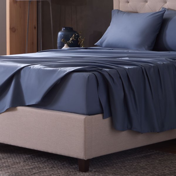 Malouf Classic Cotton Sets - Luxuriously Soft, Breathable Bedding For Year-round Comfort And Style Marine Marine Ma02skmrcs