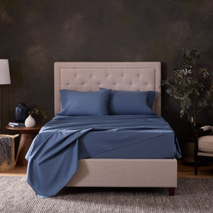Malouf Classic Cotton Sets - Luxuriously Soft, Breathable Bedding For Year-round Comfort And Style Marine Marine Ma02skmrcs