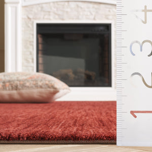 Safavieh Mabel Runner Rug - Elegant And Versatile Design For Hallways, Power Loomed, Durable Polyester, Soft Feel Red ,Dark Red Polyester Pile Mab300p-5